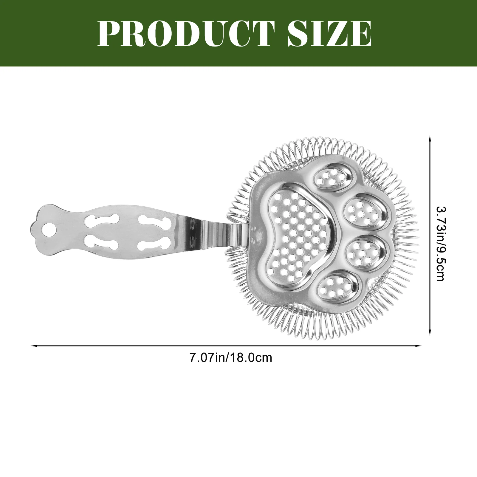 Бармен 304 сепаратор льда из нержавеющей стали металлический фильтр мелкая