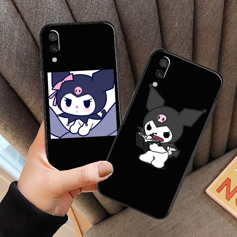 

Kuromi Fashion Cartoon Anime For Xiaomi Mi 11 Lite Phone Case Soft Funda Liquid Silicon Coque Black Silicone Cover