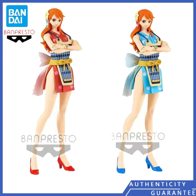 

[In stock] Bandai BANPRESTO ONE PIECE Nami Wano Country Samurai Uniform Anime Peripheral Figure Garage Kit Model Toys Gifts