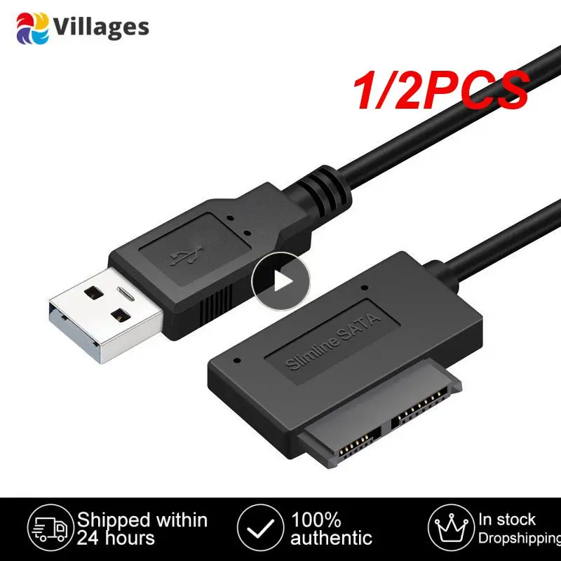 

1/2PCS Notebook USB 2.0 naar Mini Sata II 7 + 6 13Pin Adapter Converter Kabel voor Laptop CD/DVD ROM Slimline drive Data cord