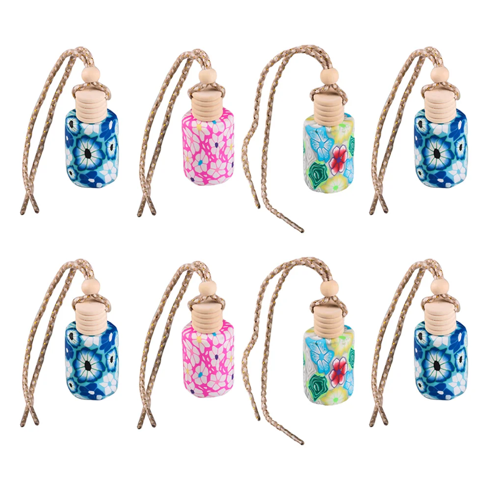 

8 Pcs Durable Lightweight Creative Aromatherapy Bottle Empty Perfume Bottle for Auto
