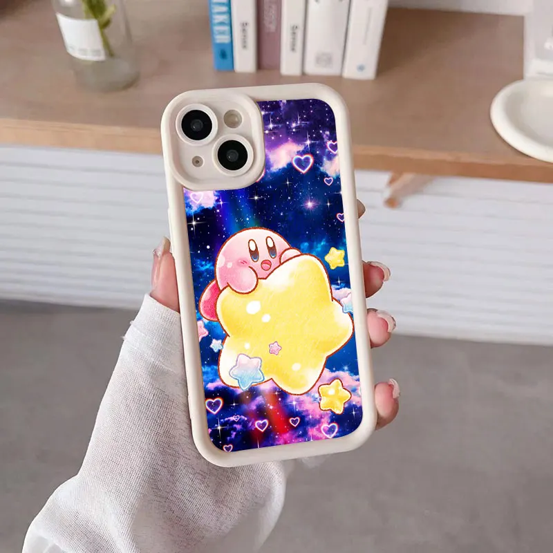 Game Stars K-Kirby Soft Silicone Phone Case For Apple iPhone 12 13 Mini 11 14 15 16 Pro Max 7 8 Plus