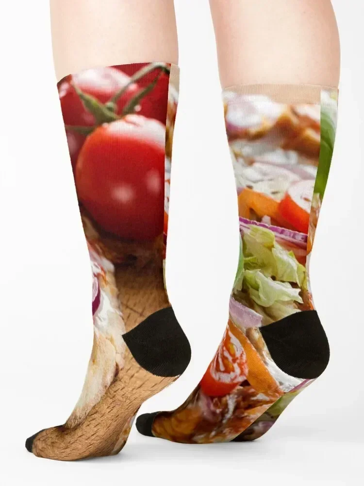 Kebap pizza Носки для сумасшедшего спорта и отдыха Мужские носки Женские