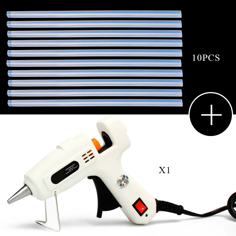 

25W Hot Melt Air Glue Gun High Temp Heater Mini Gun Repair Heat Tool Suit for 7mm Glue Sticks For Metal/Wood Working