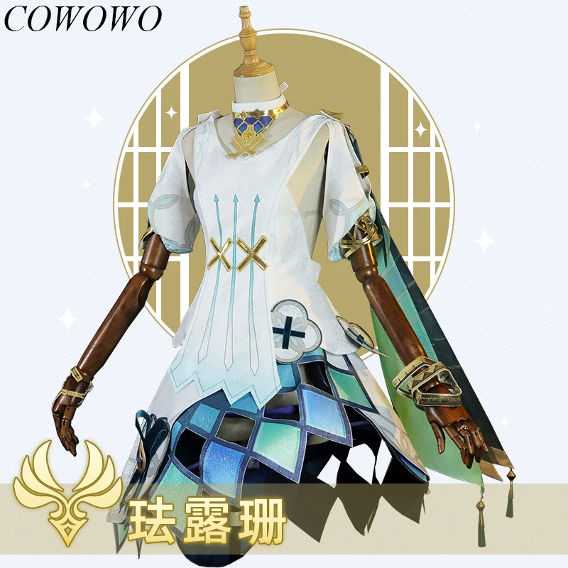 

COWOWO Аниме! Genshin Impact Faruzan игровой костюм, милый костюм для косплея, костюм для хэллоуивечерние и ролевых игр, женский костюм