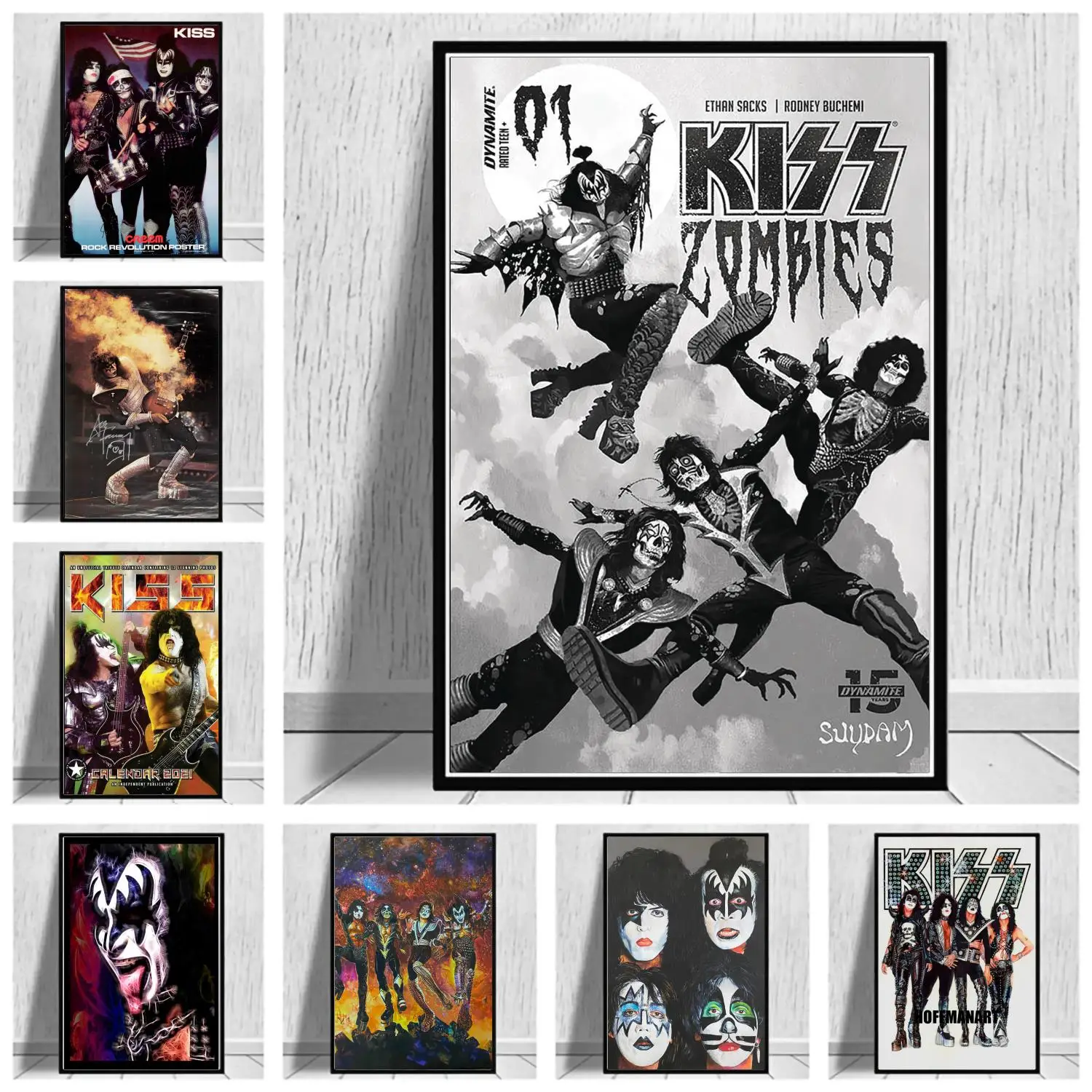 

Kiss End of The Road Tour Canvas Painting Posters and Prints Wall Art Picture Home Living Room Decor