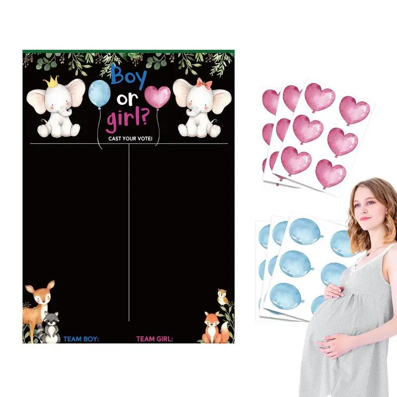 

Gender Reveal Voting Board He Or She Gender Reveal Poster Cast Your Vote Guessing Game Gender Reveal Party Centerpieces