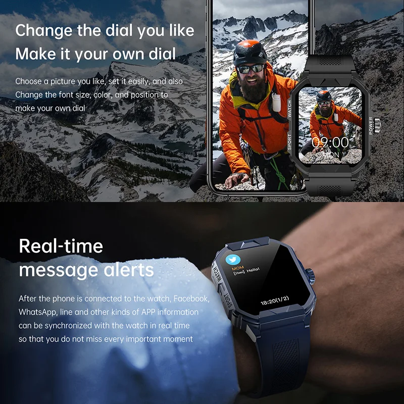 1 85-дюймовый HD-экран Смарт-часы Спорт на открытом воздухе Здоровье Монитор сна