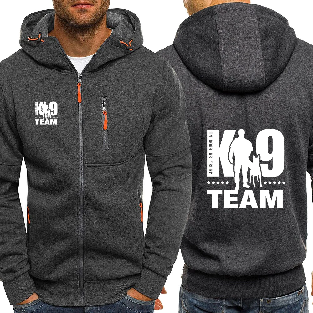 Весна-Осень 2024 тренировочная Толстовка K9 Team Unit malbluetooth с принтом логотипа модная
