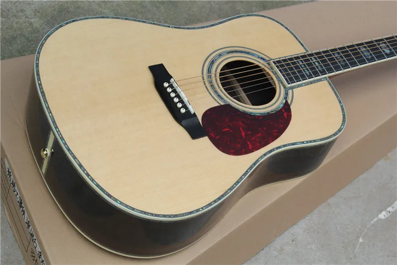 

Chinese guitar factory custom new solid spruce top acoustic guitar D type 45 model 41" guitar In stock Can ship immediately 01