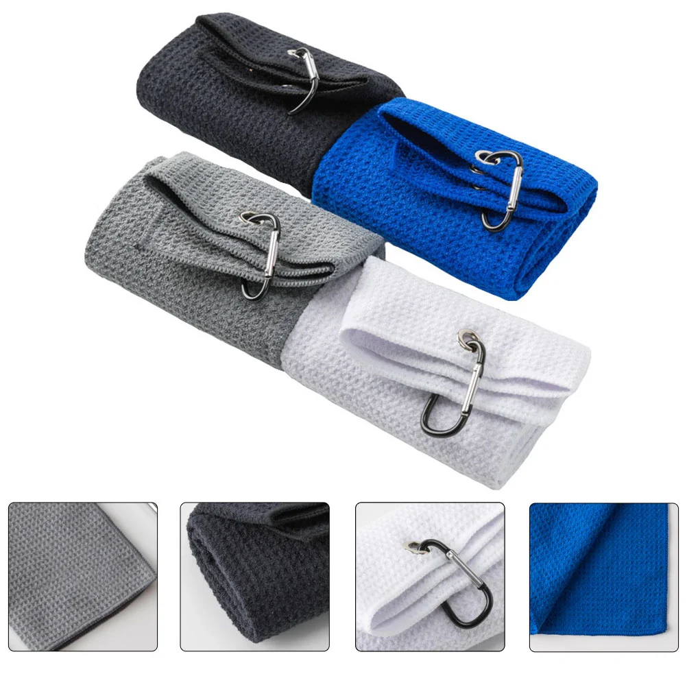 

4pcs Absorbent Towels Wipers Cleaning Towels for Golfing Golfs Wipe Tools