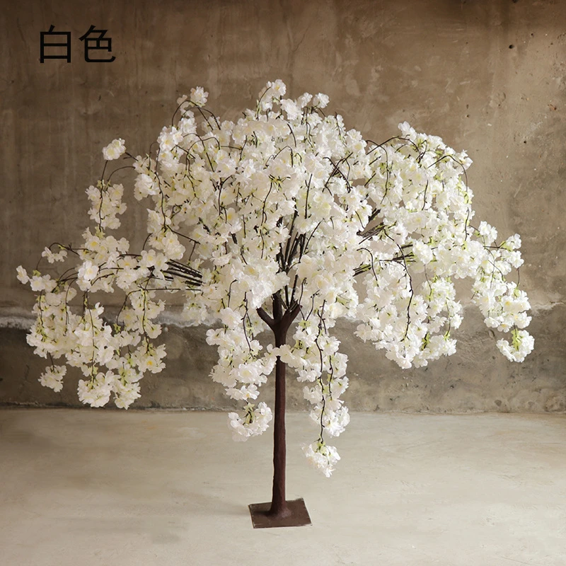 Artificial Cherry Tree Simulation Plant Fake Simulated Flower Tree Living Room Hotel Wedding Decoration Home Party Furnishing