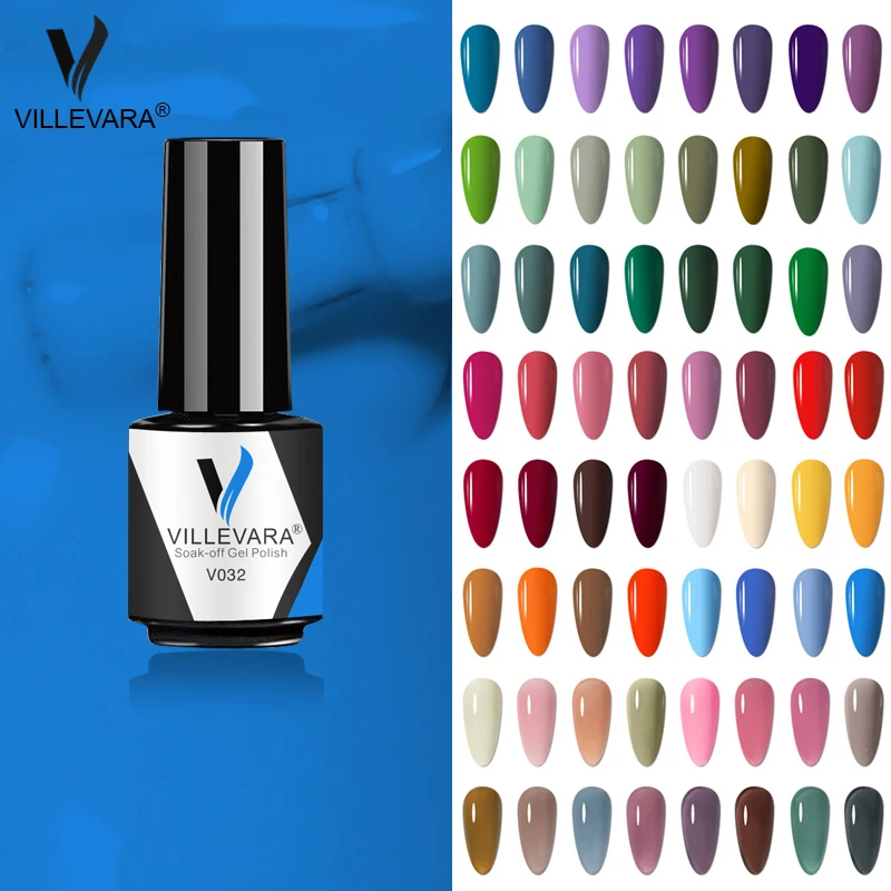 

VILLEVARA Nail Gel Polish 7ml New Arrival Soak Off UV LED Gel Varnish Full Coverage Super Texture Gorgeous Nail Manicure