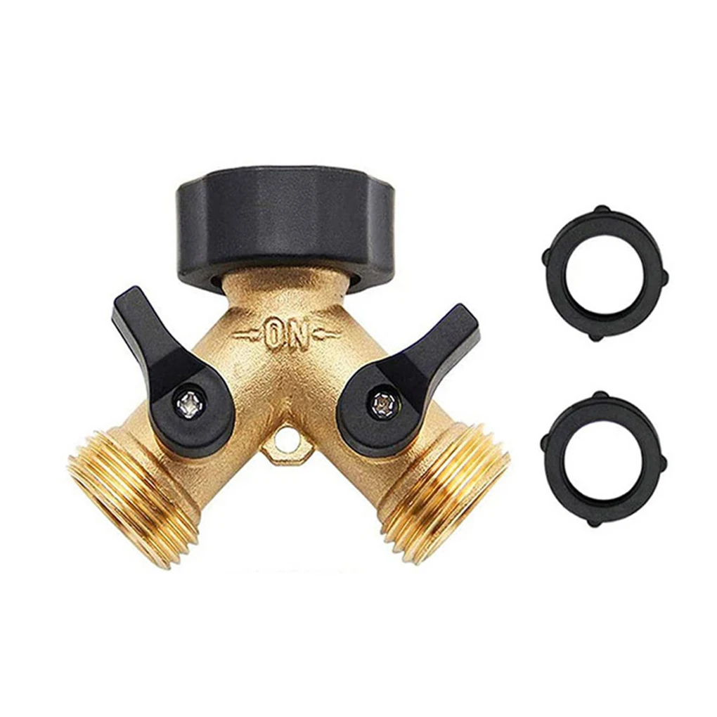 

1/2/3 задний двор 2-ходовой шаровой клапан шланг адаптер сплиттер y-образный разъем с резиновыми шайбами садовые аксессуары американский тип 1