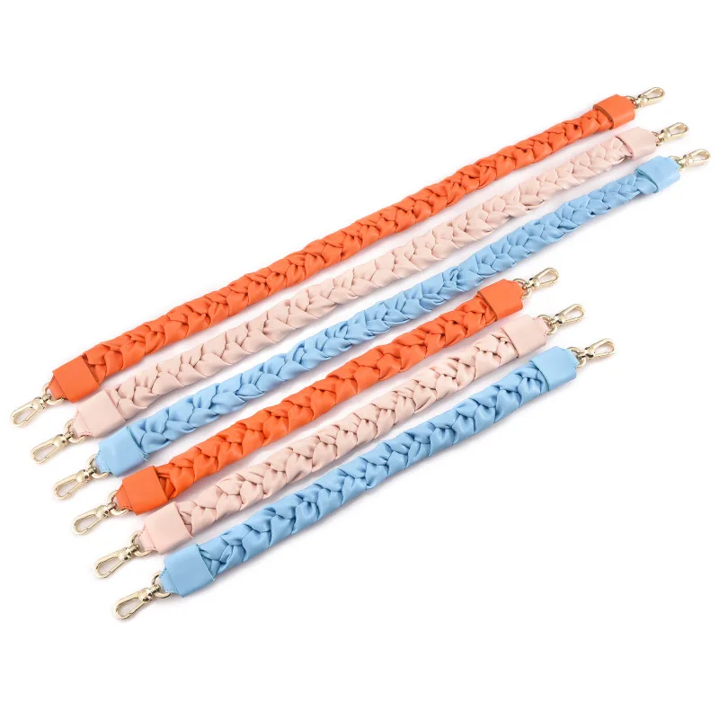 4 см широкий тканый тоут с ручкой из натуральной воловьей кожи дизайнерский