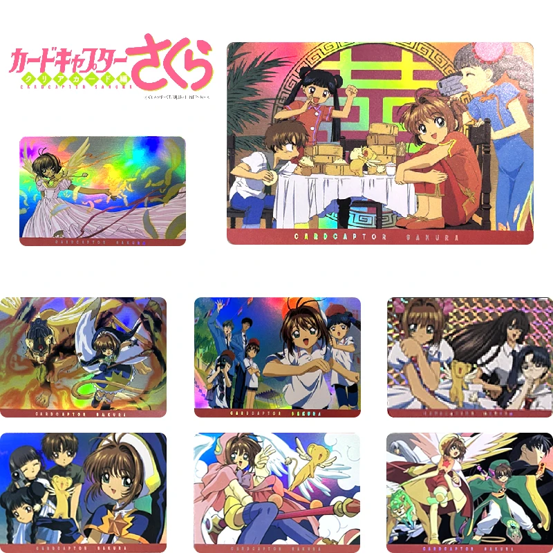 Card Captor Sakura KINOMOTO SAKURA LI SYAORAN DIY домашние игры игрушки бронзовая коллекционная карта