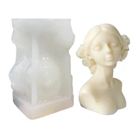 silicone candle mold 3d mother love handgirls cake candy chocolate decoration moulds for fondant resin scented soap dty crafts