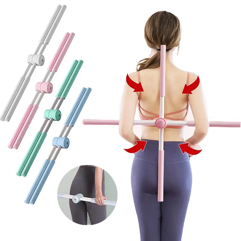 

Yoga Sticks Multipurpose Stretching Humpback Correction Rod Open Shoulder Bodybuilding Back Posture Training Bar Home Fitness