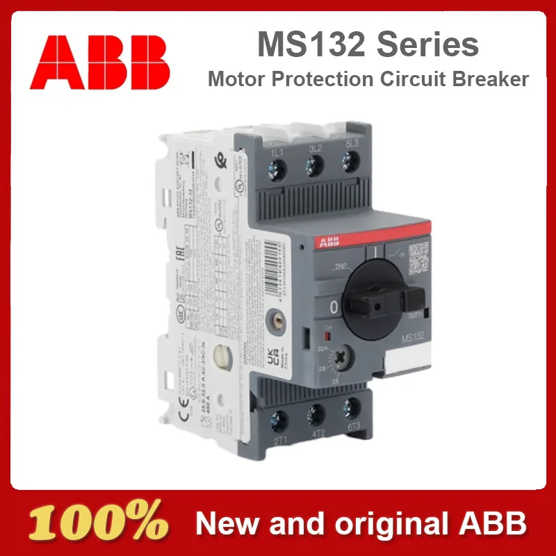 Оригинальный автоматический выключатель для защиты двигателя серии ABB MS132 0 25 4 63 2