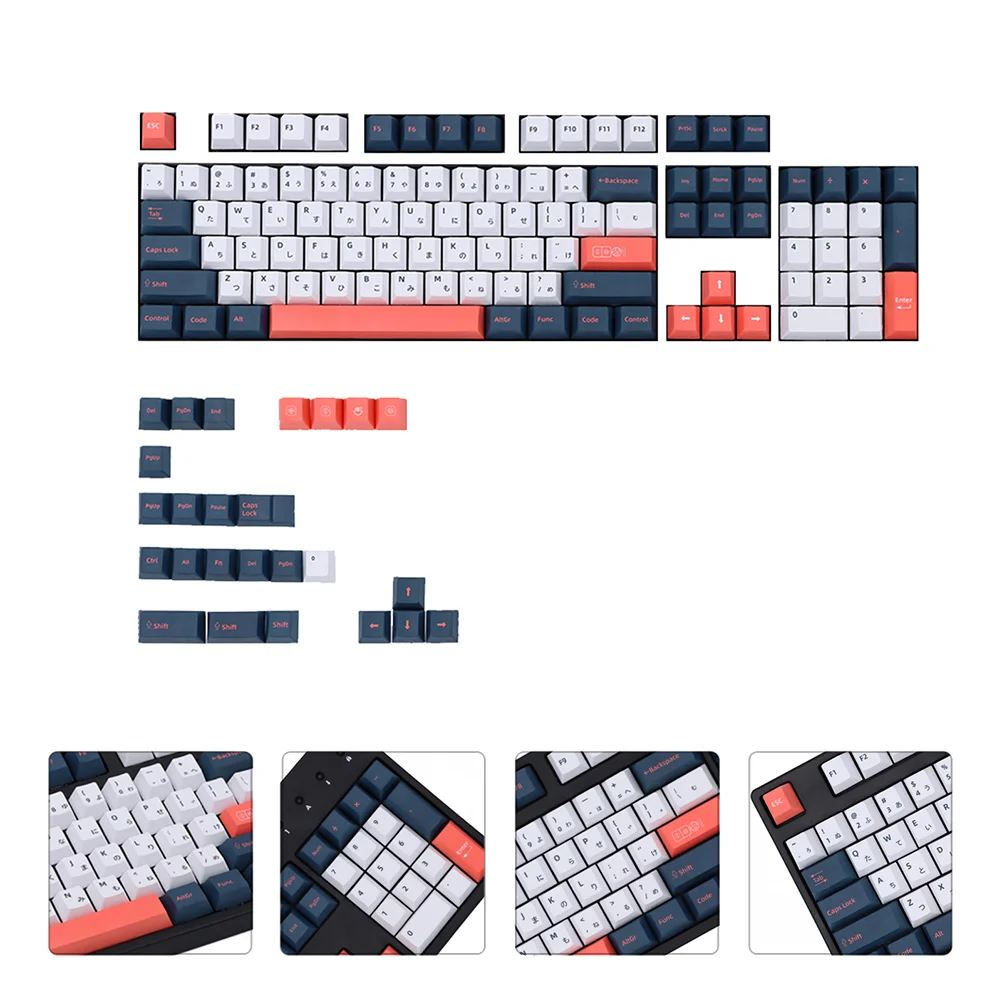 

1 Set of 129Pcs Keyboard Key Caps Keyboard Accessories Keyboard Protector
