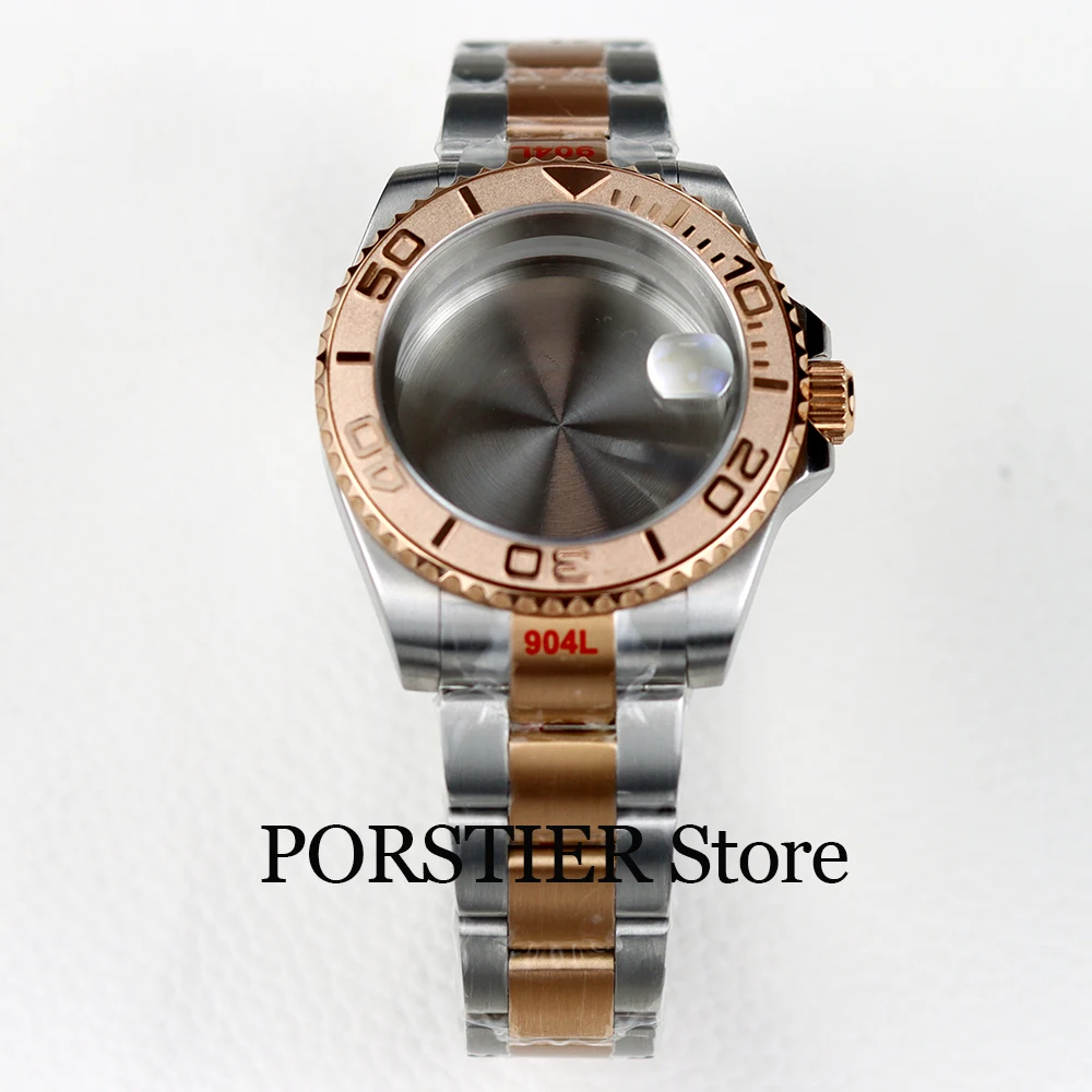 Корпус часов 40 мм и браслет из устрицы розовое золото серебро водонепроницаемый