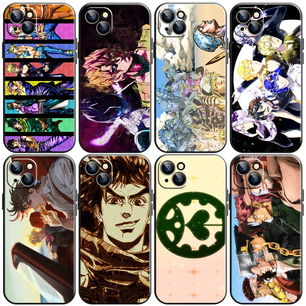 

Japan Anime JoJo's Bizarre Adventure Phone Case For iPhone 11 13 12 Pro Max 12 13 Mini X XS XR MAX SE 6 7 8 Plus Carcasa