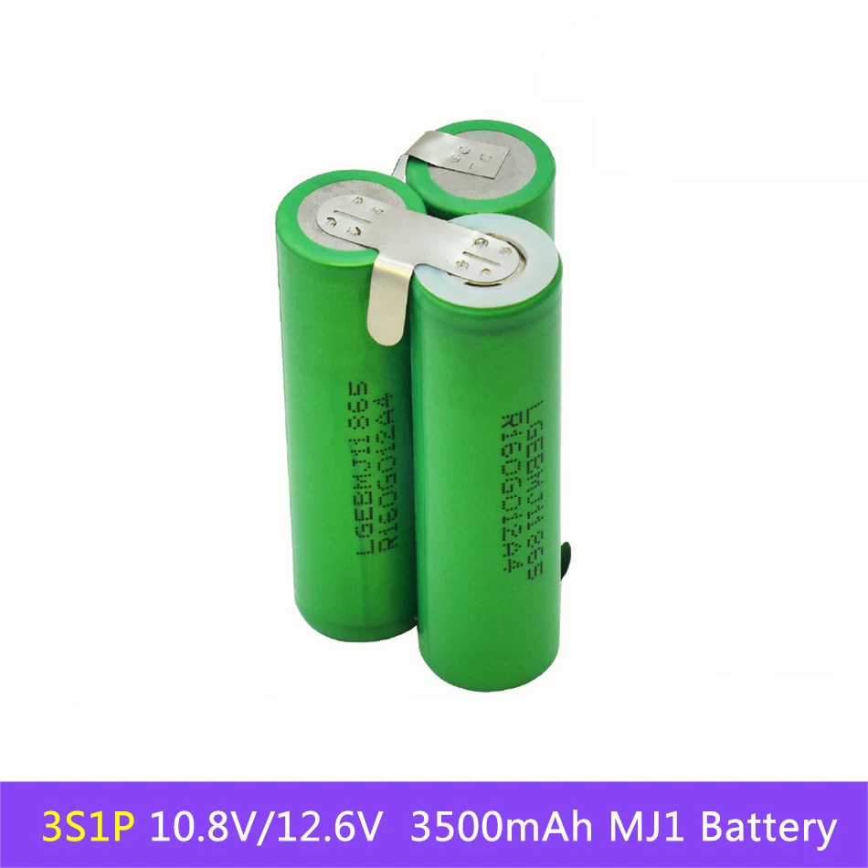 

3s1p 4s1p 5s 1p 6s 1p 18650 Accu Op Maat 18650 Batterij Lassen 3500mah Batterij Pack 10.8v Naar 25.2v Schroevendraaier Elektrode