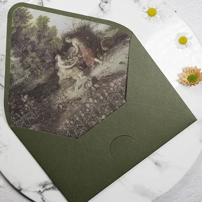 

Бумажные конверты для подарков Avocado Green Series