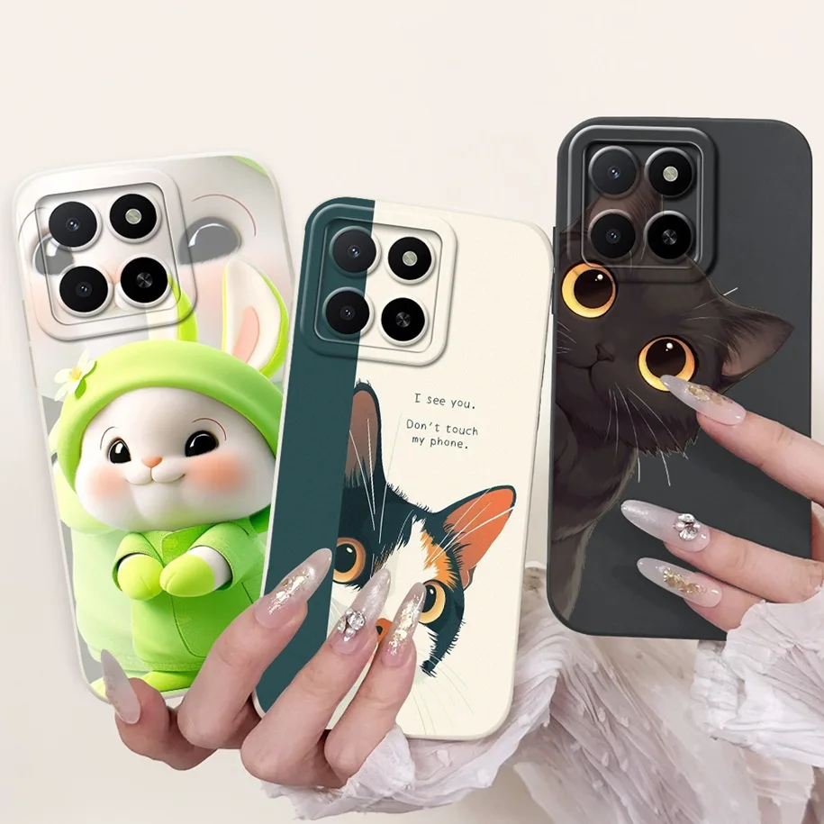 Чехол для Honor X5b Plus GFY-LX2P Funda, популярный цветочный жидкий силиконовый противоударный чехол для Honor X5B 4G X 5B X5bPlus 2024, бампер (art.: 3920cd399b2b2) - 3920cd399b2b2