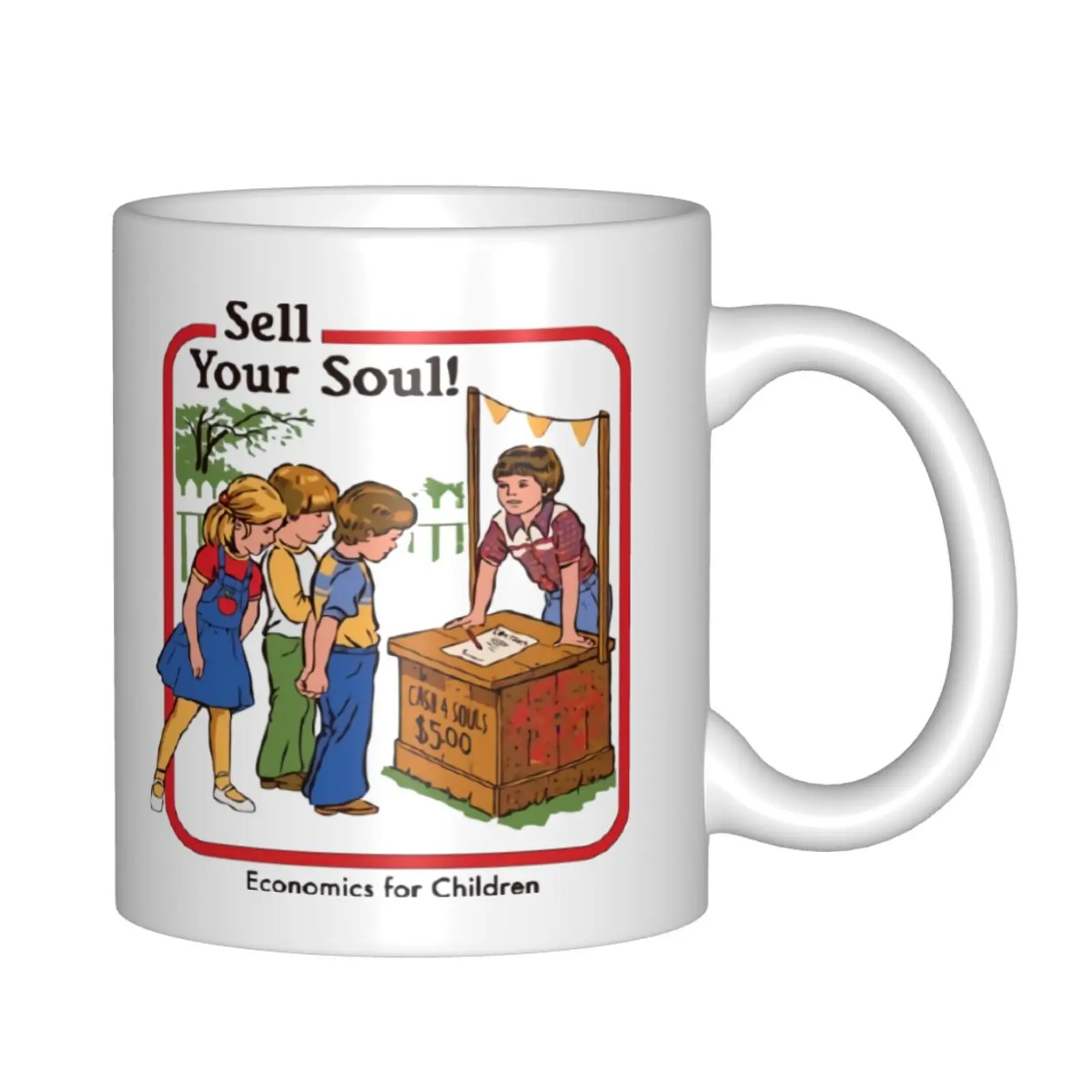 Sell Your Soul Raglan Gothic Coffee Cup Services Mugs Cups Tea Set Customizable Ceramic Mug Personalized |