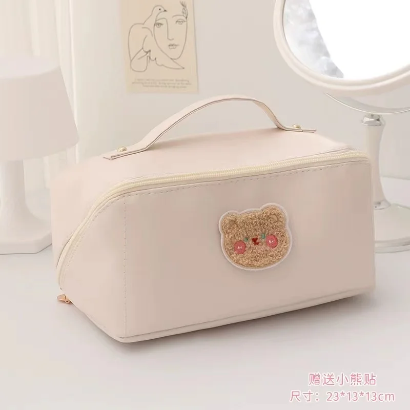 Women's Portable Cosmetic Bag That Can Hold More Than 20 Cosmetics Can Be Stored Orderly In Multiple Layers And Partitions