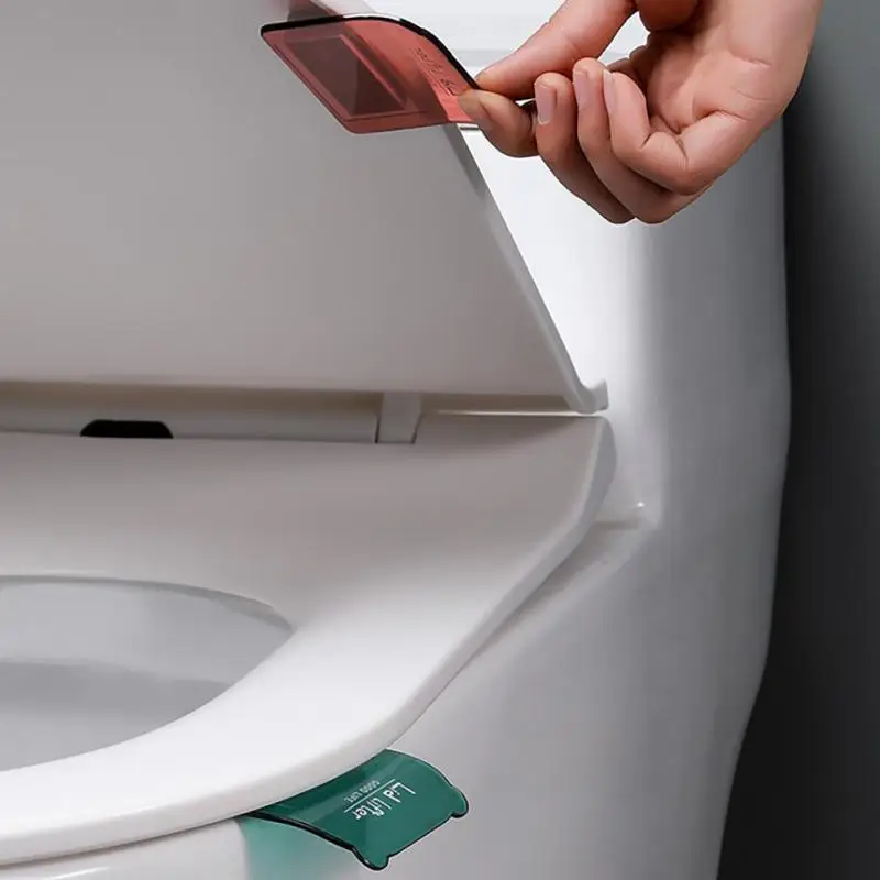 

Cartoon Portable Transparent Toilet Seat Lifter Toilet Lifter Anti-dirty Handle Flip Cover Household Powerful Flipper