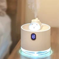 lovely pet 500ml air humidifier 2000mah chargeable mist maker fogger led light humidificador for home ultrasonic aroma diffuser