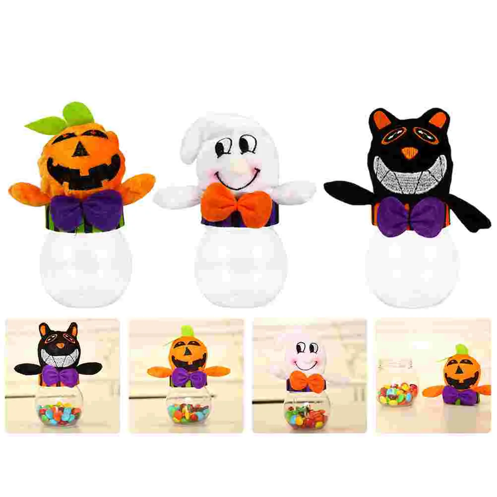 

Candy Jar Jarsparty Container Favors Holder Storageclear Gift Cans Containers Goodie Empty Bags Cat Black Pumpkintransparent