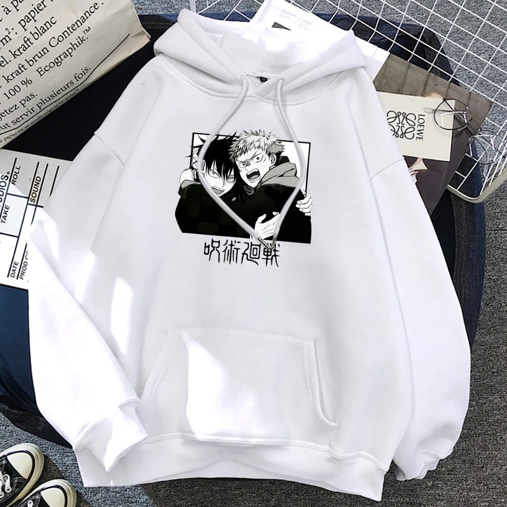 

jujutsu kaisen Comics Gojou Satoru Print Hoodies Japan Harajuku style Clothing Winter Casual Hoody Fashion Cartoons Streetwear