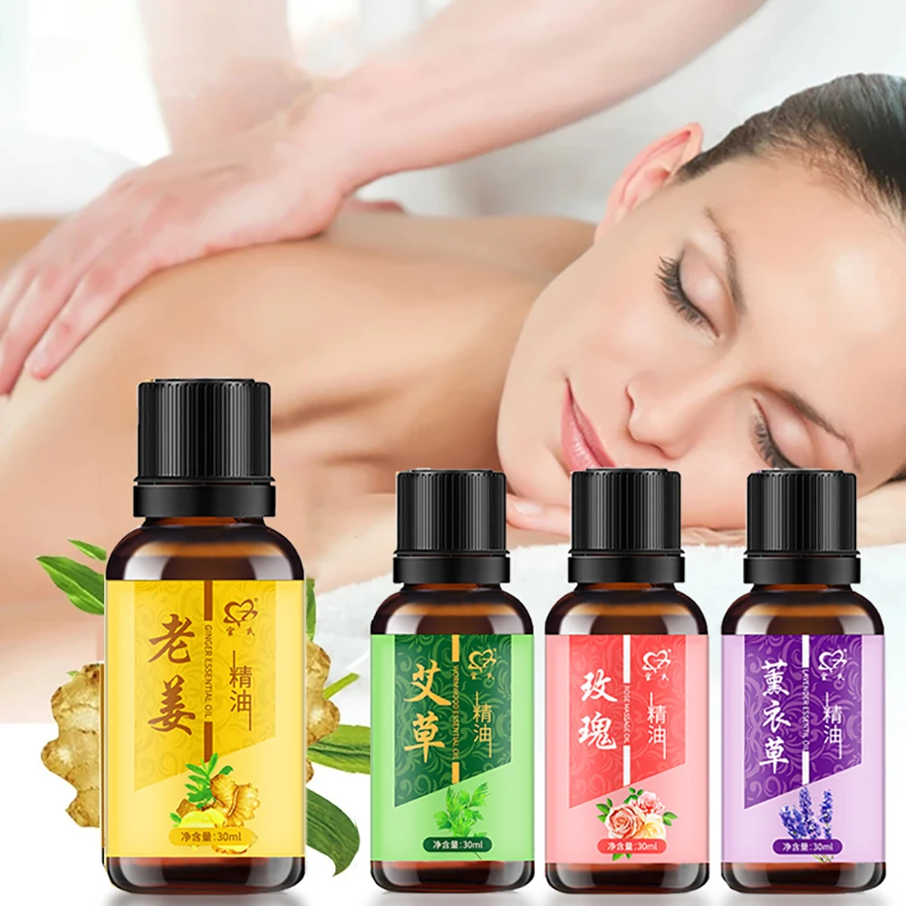 

30 мл, массажер для салона красоты, спа, снятие усталости, снятие стресса, имбирь, роза, лаванда, эфирное масло для тела