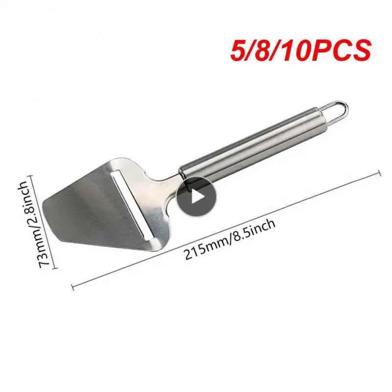 

5/8/10PCS Durable Cheese Peeler Pizza Cake Shovel Cheese Slicer Cutter Cutting Knife Silver Cheese Slicing Knife