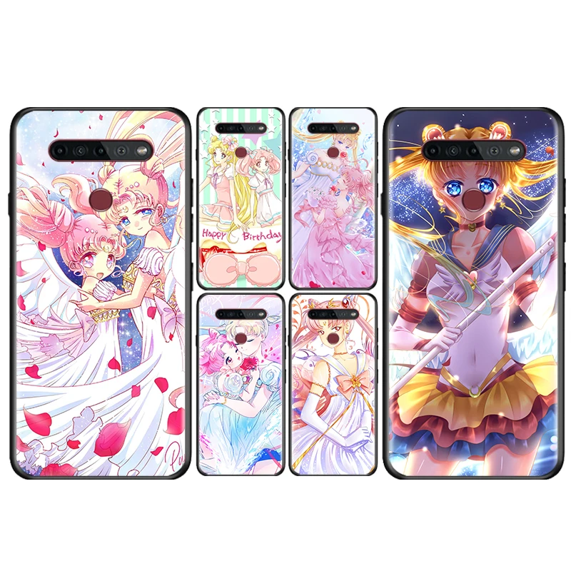 

Sailor Moon Anime Art For LG K92 K22 K71 K61 K51S K41S K50S Q60 V60 V50S V50 V40 V30 G8 G8X G8S ThinQ Black Phone Case