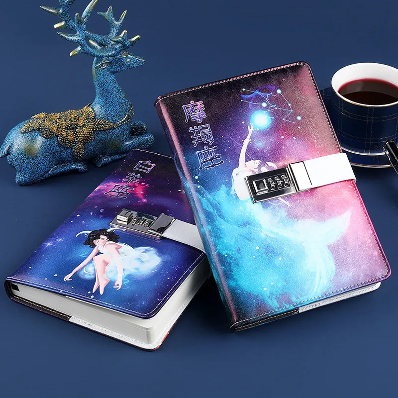 Винтажный стиль двенадцать созвездий codebook A5 утолщенная Женская творческая