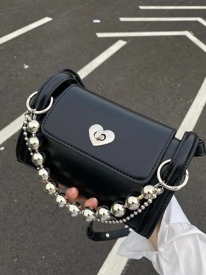 Миягава модная цилиндрическая сумка на цепочке с замком в виде сердца новинка 2024