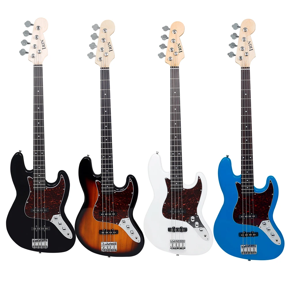 M MBAT 4 Strings Electric Bass Guitar 20 Frets Sapele Electric Bass Guitar Stringed Instrument With Connection Cable Wrenches