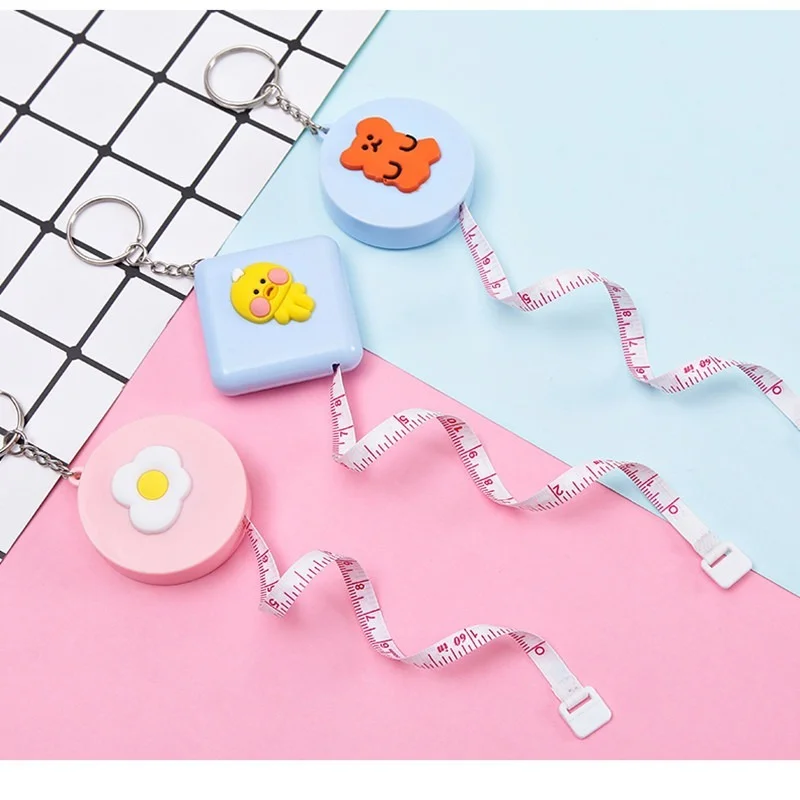 

1Pcs 150cm Mini Sewing Tape portable measuring soft ruler Multifunctional cartoon clothes measuring ruler Sewing Tools Accessory