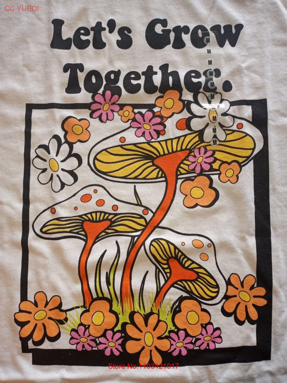 Футболка Let GROW TOGETHER Magic Mushroom NoEnName_Null