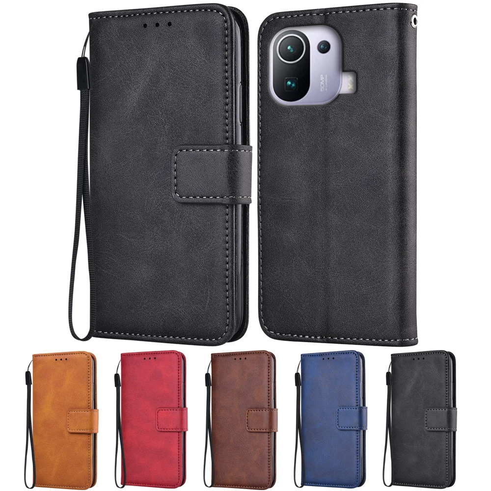 

For On Xiaomi Mi 11 Pro 6.81'' M2102K1AC 11pro Cover Leather Stand Flip Wallet Case For Xiaomi Mi11 Pro Fitted Case fundas