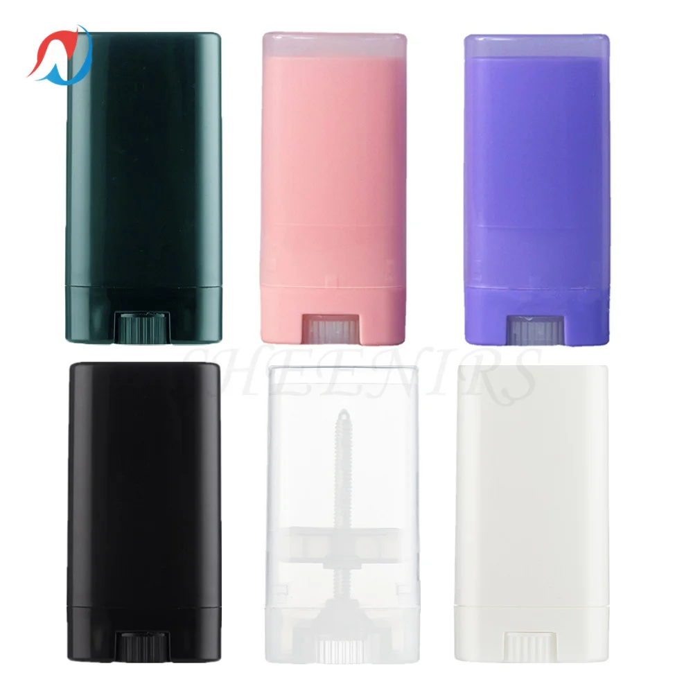 

Пустые овальные тюбики для бальзама для губ, 6 шт., 15 мл/15 г, пластиковые белые твердые духи, портативные тюбики для помады для макияжа