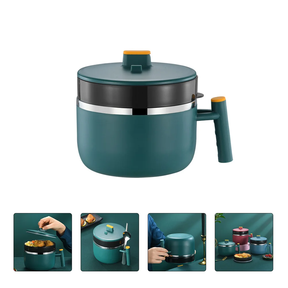 

Bowl Bento Container Stainless Steel Meal Kids Kitchen Bowls Rice Serving Leakproof Double Metal Prep Student Supplies Appetizer