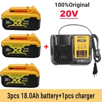 20v 6 0 ah max xr battery power tool ersatz for dewalt dcb184 dcb181 dcb182 dcb200 20 v 3a 5a 6a 18volt 20v battery