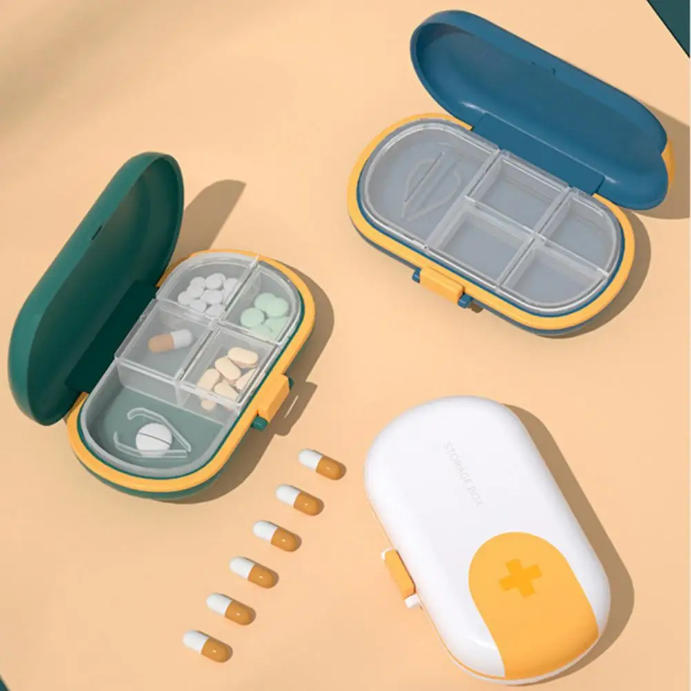 

Vitamins Portable Box Water Proof Useful Easy to Clean Daily Pill Vitamin Holder Container