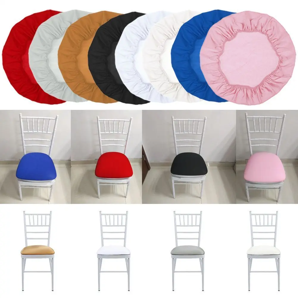 Universal Spandex Stretch Elastic Chair Hood Seat Covers Dining Room Wedding Banquet Chair Covers Decor Washable Slipcover