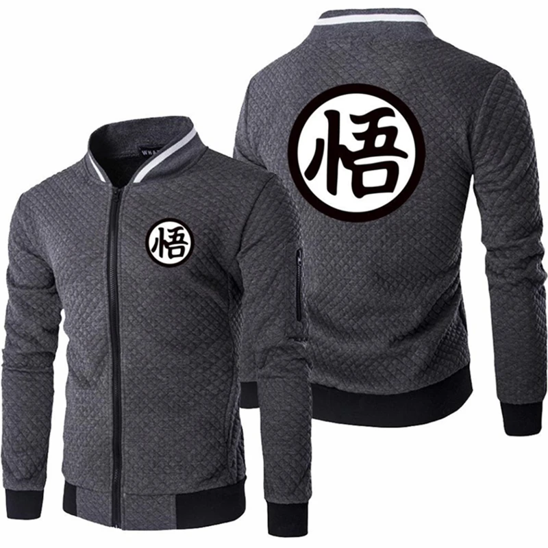 

Männer Anime für GOKU Auto Logo Print Casual HipHop Harajuku Gradienten Hohe Qualität Baumwolle herren baseball jacke